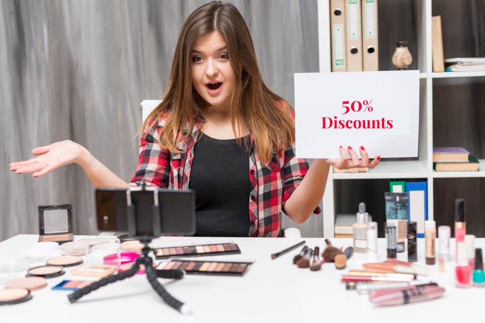 Give Discounts on Beauty Products 